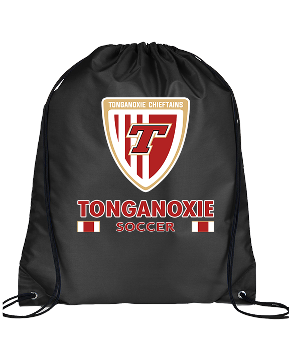 Tonganoxie HS Soccer Stacked - Drawstring Bag