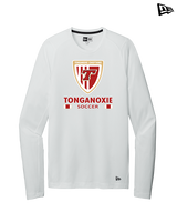 Tonganoxie HS Soccer Stacked - New Era Performance Long Sleeve
