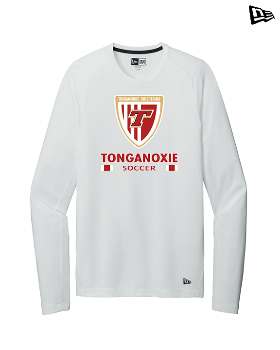 Tonganoxie HS Soccer Stacked - New Era Performance Long Sleeve