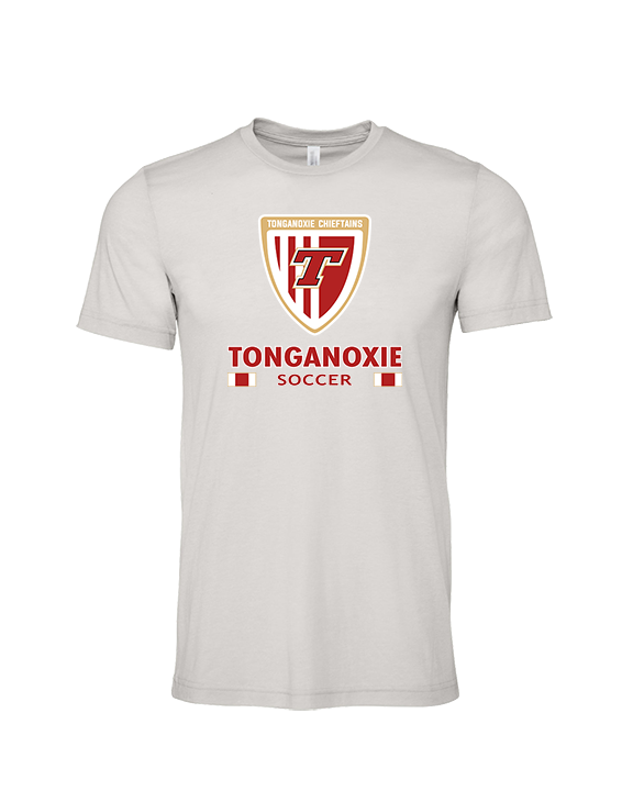Tonganoxie HS Soccer Stacked - Tri-Blend Shirt