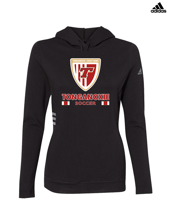 Tonganoxie HS Soccer Stacked - Womens Adidas Hoodie