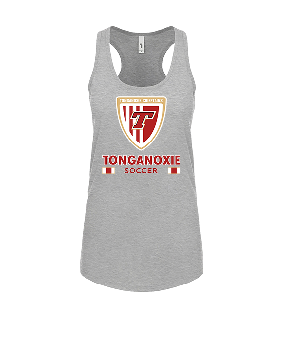 Tonganoxie HS Soccer Stacked - Womens Tank Top