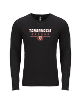 Tonganoxie HS Soccer Design - Tri - Blend Long Sleeve