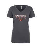 Tonganoxie HS Soccer Design - Womens Vneck