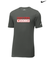Tonganoxie HS Soccer Pennant - Mens Nike Cotton Poly Tee