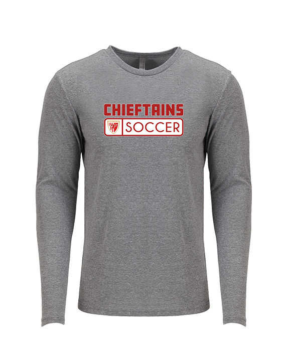 Tonganoxie HS Soccer Pennant - Tri - Blend Long Sleeve