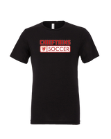 Tonganoxie HS Soccer Pennant - Tri - Blend Shirt