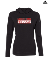Tonganoxie HS Soccer Pennant - Womens Adidas Hoodie