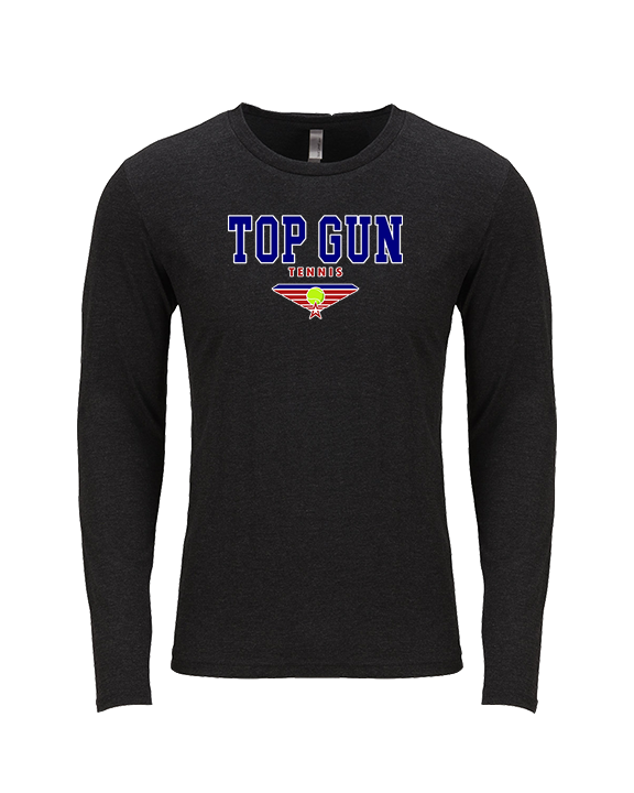 Top Gun Tennis Block - Tri-Blend Long Sleeve