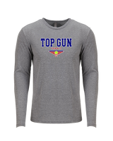 Top Gun Tennis Block - Tri-Blend Long Sleeve
