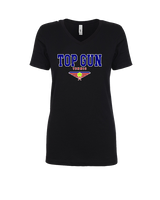 Top Gun Tennis Block - Womens V-Neck