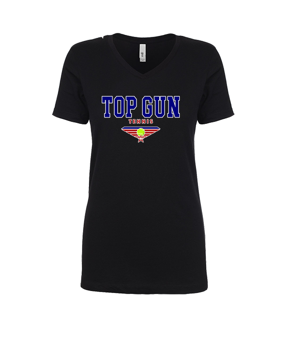 Top Gun Tennis Block - Womens V-Neck