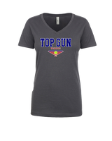 Top Gun Tennis Block - Womens V-Neck