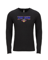 Top Gun Tennis Border - Tri-Blend Long Sleeve