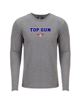 Top Gun Tennis Border - Tri-Blend Long Sleeve