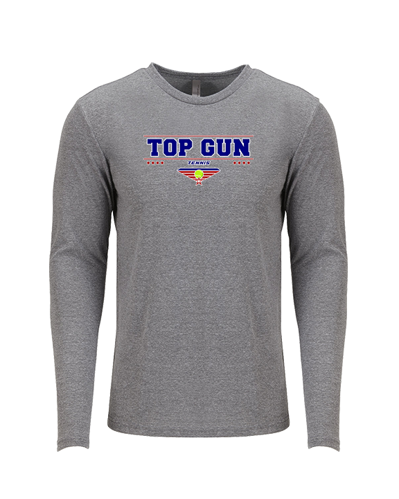 Top Gun Tennis Border - Tri-Blend Long Sleeve