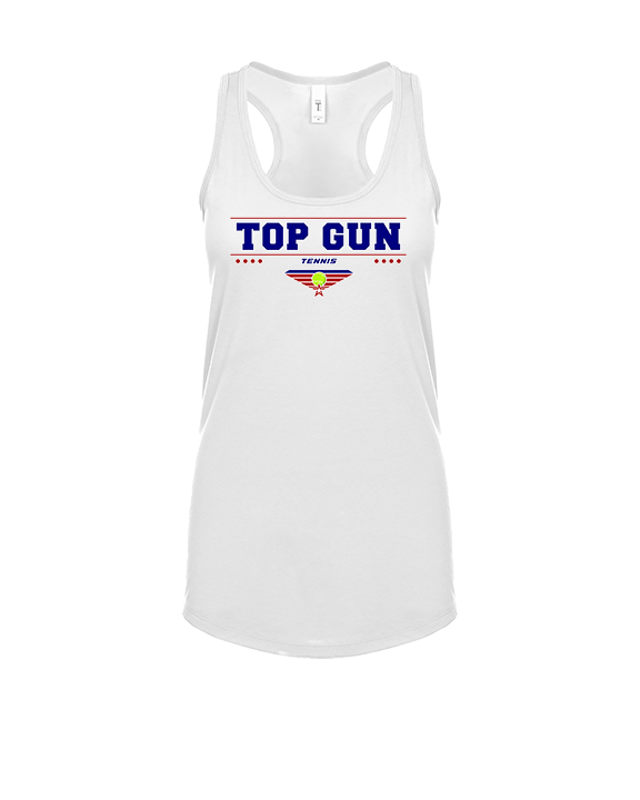 Top Gun Tennis Border - Womens Tank Top