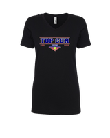 Top Gun Tennis Border - Womens Vneck