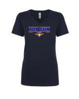Top Gun Tennis Border - Womens Vneck