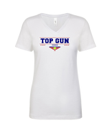 Top Gun Tennis Border - Womens Vneck