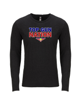 Top Gun Tennis Nation - Tri-Blend Long Sleeve