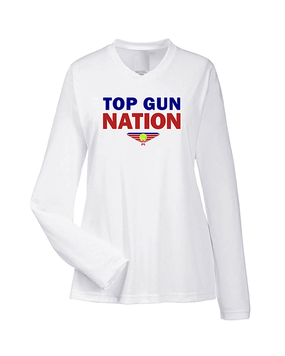 Top Gun Tennis Nation - Womens Performance Longsleeve