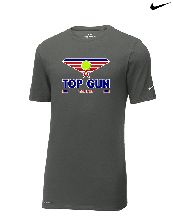 Top Gun Tennis Stacked - Mens Nike Cotton Poly Tee