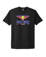 Top Gun Tennis Stacked - Mens Select Cotton T-Shirt
