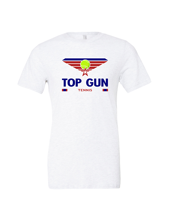 Top Gun Tennis Stacked - Tri-Blend Shirt