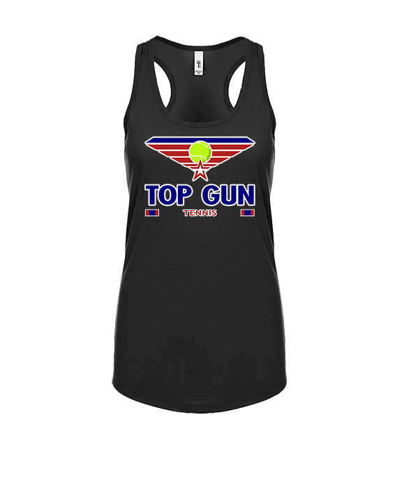 Top Gun Tennis Stacked - Womens Tank Top