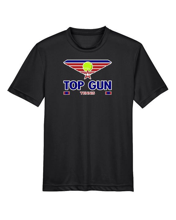 Top Gun Tennis Stacked - Youth Performance Shirt