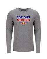 Top Gun Tennis Strong - Tri-Blend Long Sleeve