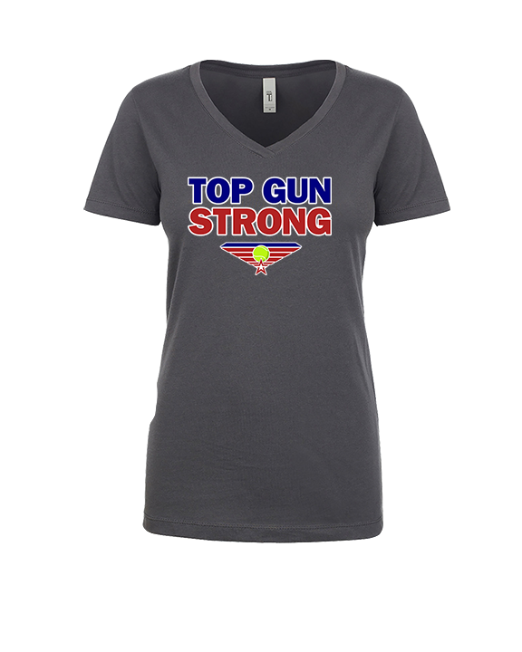 Top Gun Tennis Strong - Womens Vneck