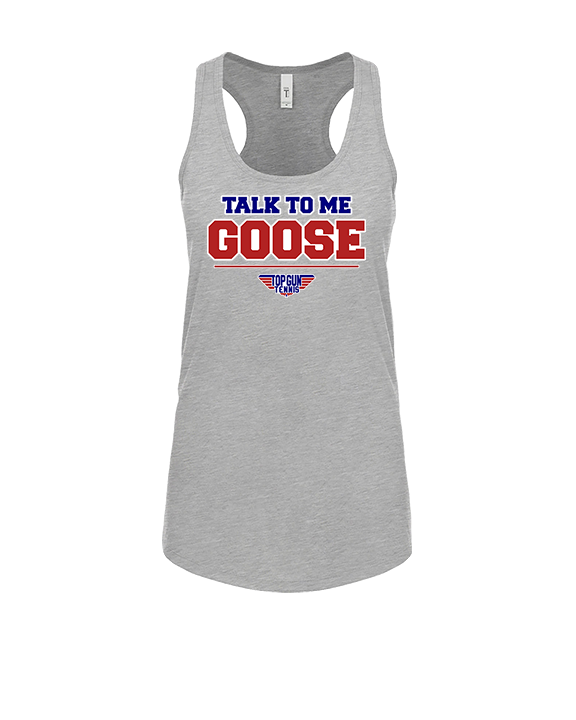 Top Gun Tennis Talk To Me Goose - Womens Tank Top