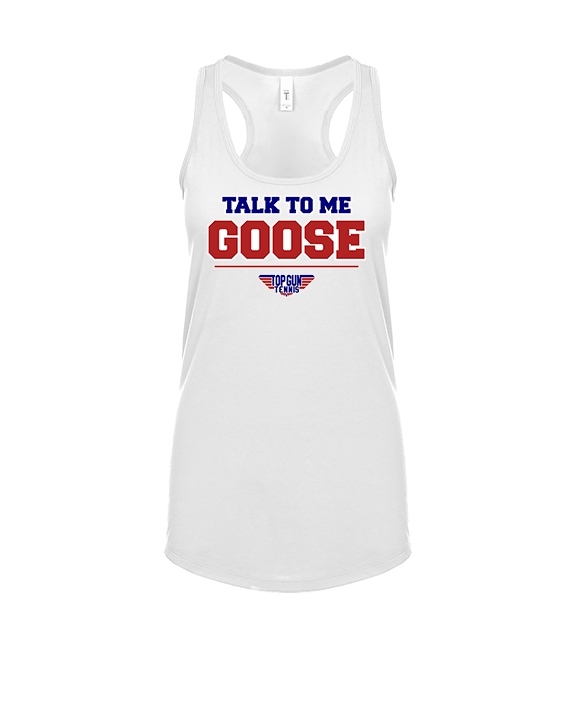Top Gun Tennis Talk To Me Goose - Womens Tank Top