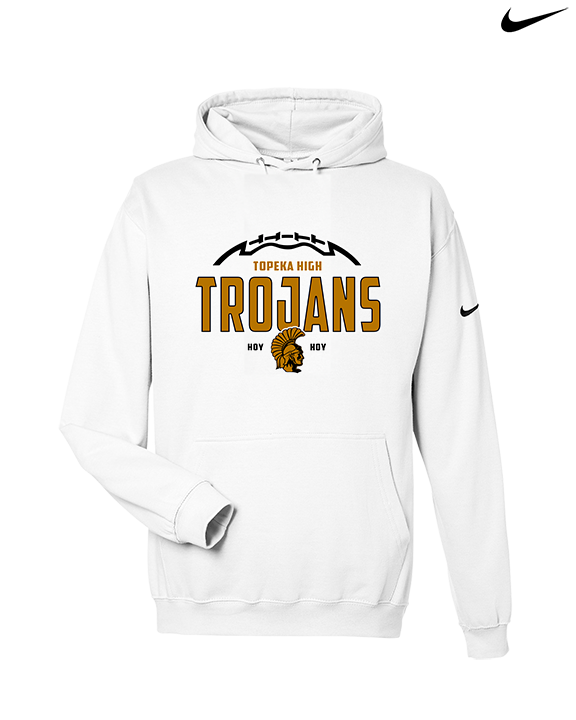 Topeka HS Football Additional Logo 01 - Nike Club Fleece Hoodie