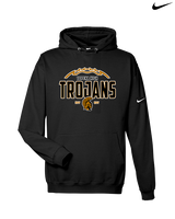 Topeka HS Football Additional Logo 02 - Nike Club Fleece Hoodie