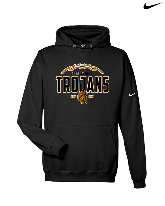 Topeka HS Football Additional Logo 02 - Nike Club Fleece Hoodie