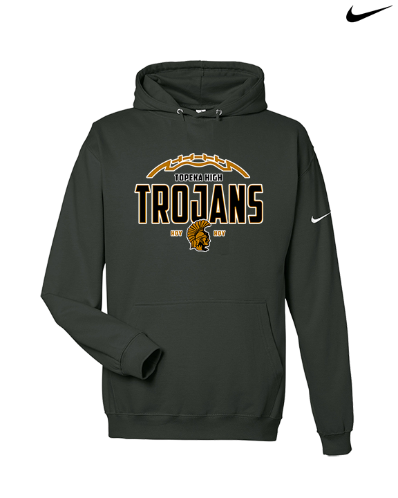 Topeka HS Football Additional Logo 02 - Nike Club Fleece Hoodie