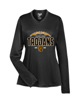 Topeka HS Football Additional Logo 02 - Womens Performance Longsleeve