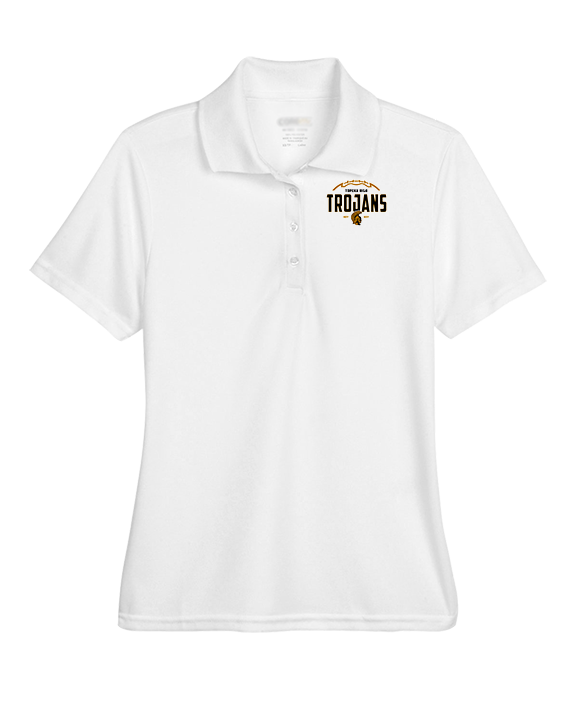 Topeka HS Football Additional Logo 02 - Womens Polo