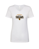 Topeka HS Football Additional Logo 02 - Womens Vneck