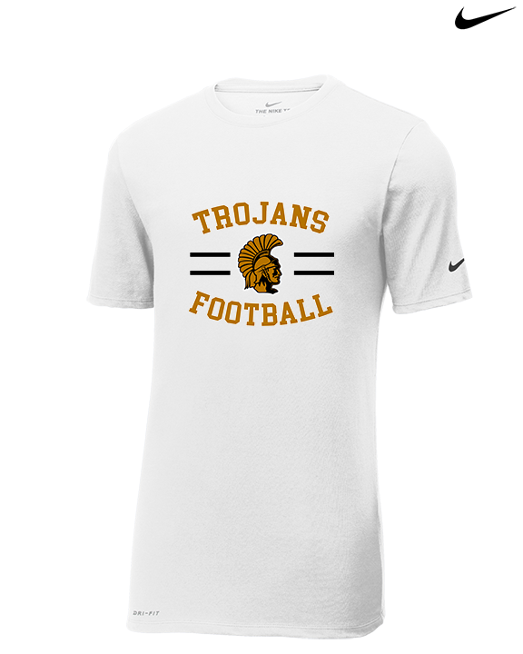 Topeka HS Football Curve - Mens Nike Cotton Poly Tee