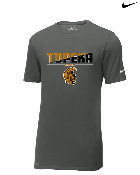 Topeka HS Football Cut - Mens Nike Cotton Poly Tee