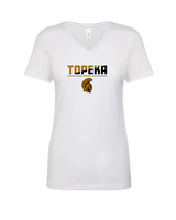 Topeka HS Football Cut - Womens Vneck