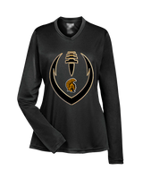 Topeka HS Football Full Football - Womens Performance Longsleeve