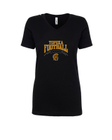 Topeka HS Football Full Football - Womens Vneck