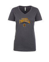 Topeka HS Football Full Football - Womens Vneck
