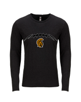 Topeka HS Football Laces - Tri-Blend Long Sleeve