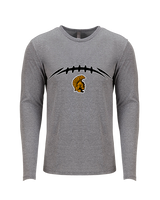 Topeka HS Football Laces - Tri-Blend Long Sleeve